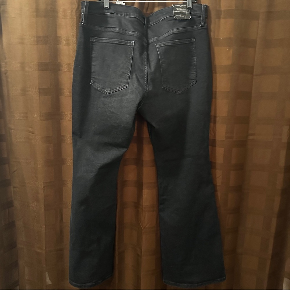 NWT Banana Republic Black Y2K VIBE Bootcut Jeans Size 34 or 18 reg $90 - Picture 10 of 11
